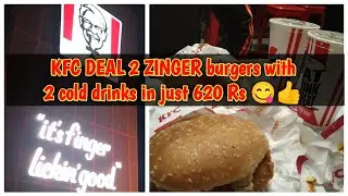 KFC Deal 2 Zingers and 2 Cold drinks in just 620Rs | Golootlo | Ayesha Nouman Lifestyle