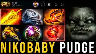 🔥 100% Most AGGRESSIVE Pudge Ever 🔥 Nikobaby Pudge Carry Insane 35 KILLS No Mercy | Pudge Official