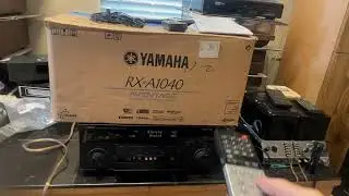 Yamaha AVENTAGE RX-A1040 Stereo Receiver with 2 Remotes, Set-Up Mic, Box, Instructions; Tested