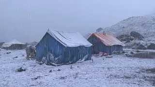 Inside Nepal&rsquo;s Rural Village Life|Local Kitchen|TraditionalCook|shepherd Life|Heavy Snowden faill's