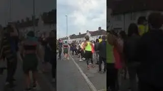 Dancing litter pickers in Page Moss.