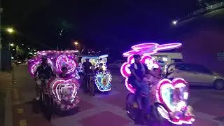 Colorful Malacca Cyclotaxis passing
