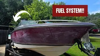 Free! 1980s Bronco Boat, Will it run? Fuel system! Part 3