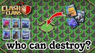 Can Any Troop Survive Unlimited Wizard Towers? 💀 | Clash of clans challenge video |