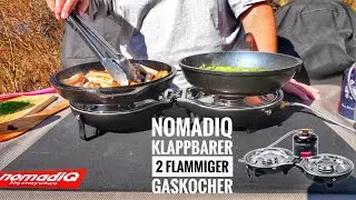 #676: nomadiQ tragbarer 2-flammiger Outdoor Kocher - klein und handlich, dazu noch ordentlich Power