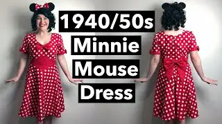 1 Day Make! 1940/50s Minnie Mouse Costume/ Dress. Disneybounding vintage style!
