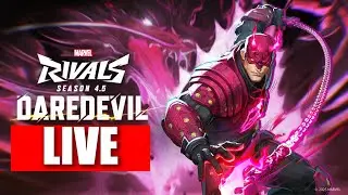 🔴 Daredevil GAMEPLAY + ABILITIES Marvel Rivals: Season 4.5 Update!  #daredevil #marvelrivals #live