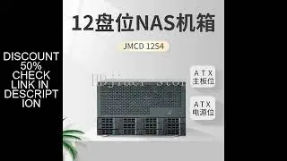 12-Disk NAS chassis ATX main board ATX power supply 8 full-height slots Enterprise home AIO server c