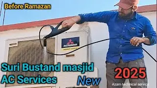 Suri bustand masjid AC Services mitsubishi AC Outdoor and indoor  service. Azam technical service