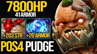 INSANE POS4 PUDGE LV30 WITH 45 FLESH HEAP + EX MACHINA[Tier 5] | Pudge Official