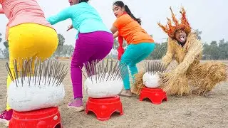 3 Wife World Class Comedy Video 2025 try not to laugh episode 248 By Our Fun Tv