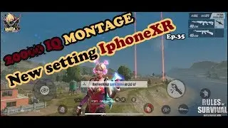 ROS : 1 Vs 5 | 20000 IQ MONTAGE + New setting IphoneXR Ep.35
