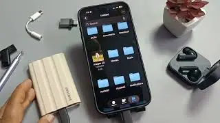 iPhone 17/17 Pro Max/Air | Как подключить SSD-накопитель Samsung T7 Shield к iPhone | Внешний нак...