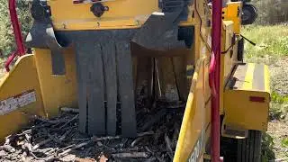 VERMEER BC1500XL заклинивает подающее колесо из-за сухостоя