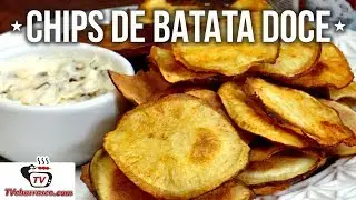 Como Fazer Chips de Batata Doce (Batata Chips de Batata Doce) - Tv Churrasco