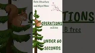 Operations on B tree #dsa #learncoding #shorts #coding #datastructures #education #learn #tricks