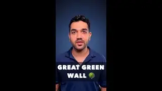 Great Green Wall - 8000 km of trees #shorts #generalknowledge #upsccurrentaffairs #gkindia