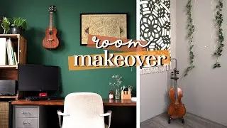 ROOM MAKEOVER // my tiny music studio (timelapse)