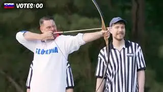 All country 100 people challenging 400 m race