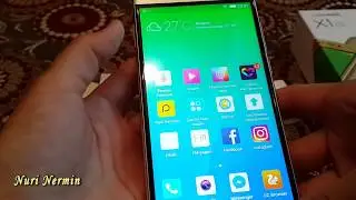 Распаковка смартфон  GIONEE X1S Android золотой