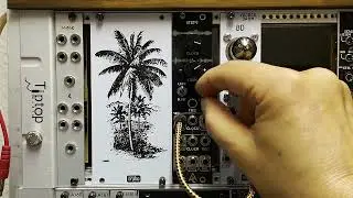 orpho voodoo drum BASS TUBE DRUM Module triggering options with after later audio steps CV Generator