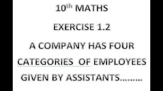 A COMPANY HAS FOUR CATEGORIES OF EMPLOYEES GIVEN BY ASSISTANTS (A),CLERKS C).....# TAMIL