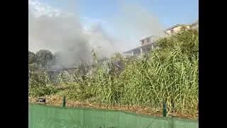 Partinico, grosso incendio sulla sp1, tanti i danni provocati