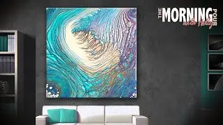 🌊 Tidal 🌊 Ring Pour Acrylic Art Modern Art Tutorial Oddly Satisfying Video