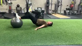 Supine Physioball Hamstring Curl Distal ROM and Terminal Externsion