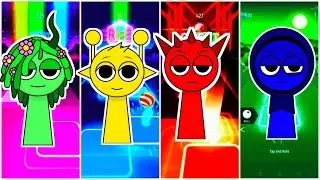Sprunki tiles hop edm rush game! Sprunki zombie coffin dance meme cover song! 