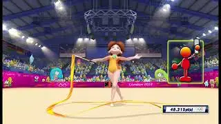 Mario & Sonic at the London 2012 Olympic Games - Rhythmic Ribbon (Radetzky March) - Daisy (HD)
