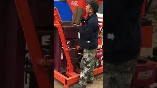 Improved HR2-25 full automatic smallest compressed earth interlocking block molding machine