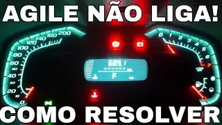 Agile não liga, luz da temperatura acesa e odômetro zerado, como resolver