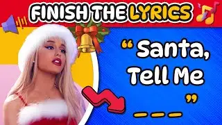 FINISH THE LYRICS - Most Popular Christmas Songs 🎅 🎄 | Music Quiz