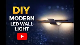 Made a High-End Modern LED Wall Light for $20 (Full Tutorial)