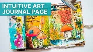 Mixed Media Mark Making with Stamps - Process in a Pocket Junk Journal