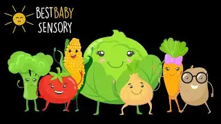 Best Baby Sensory | Vibing Veggies Dance Party | Animation For Babies House Music!