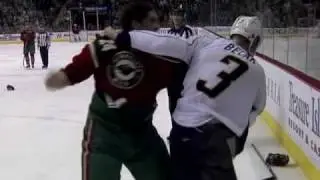 Wade Belak vs Derek Boogaard Dec 2, 2009