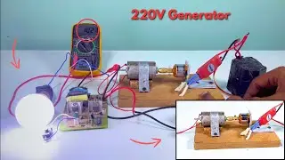 How To Make 220V Generator By DC Dynamo Motor | DIY Generator