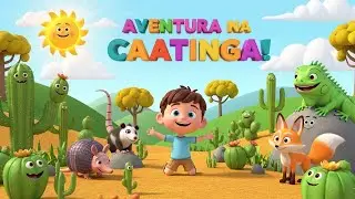 🌵 Aventuras na Caatinga – Música Infantil com Animais Divertidos 🐾
