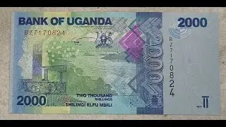 UGANDA - 2.000 - SHILLINGS - 2017 - BANKNOTES - COLLECTING - FIAT CURRENCY - PAPER MONEY - NOTE