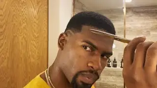 Gave myself a SIDE PART for the first time: How&rsquo;d I Do? Thumbs Up 👍🏿if you want a tutorial
