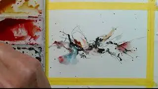 Express yourself and create an abstract WATERCOLOR painting!