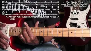 TUTORIAL:  EASY BEAUTIFUL CHORDS Up And Down The Guitar Neck Vol. 5 @EricBlackmonGuitar