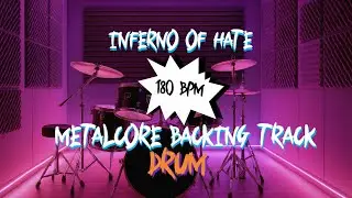Inferno Of Hate Metalcore Drumless Backing Track 180 Bpm