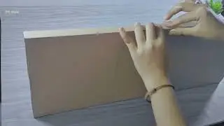 Easy DIY Create a Minimalist Wall Shelf from Used Cardboard_R