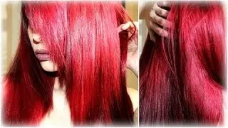 Ma routine capillaire /  Soin Cheveux color&eacute; ROUGE  !!