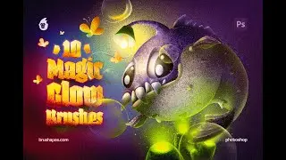 Magic Glow Photoshop Brushes Stock Graphics Download
