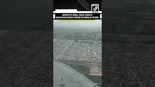 Bird&rsquo;s-eye view of Maruti&rsquo;s Gujarat stockyard shows just a slice of 7.5 lakh cars a year