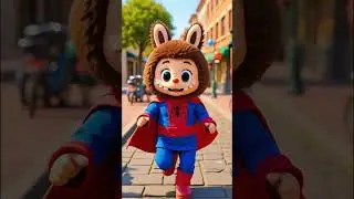 Did Labubu Just Become Spiderman?! 🕷️🕸️😱 #labubu  #catvideos